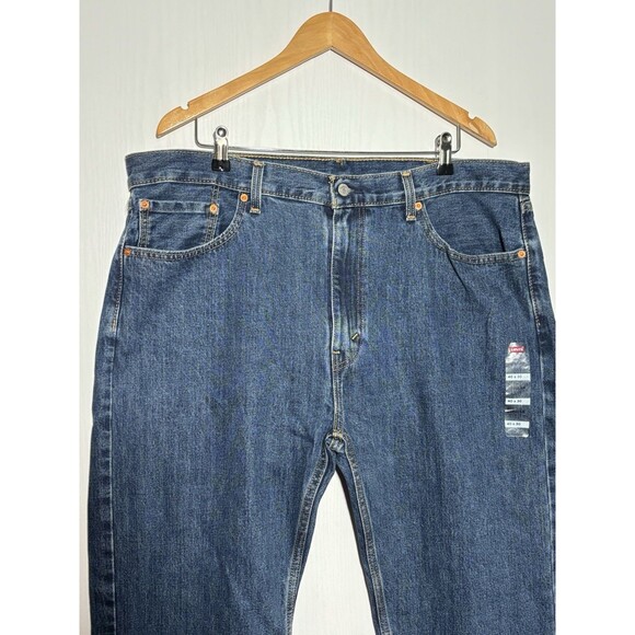Levi's 505 Jeans Men's 40 30 Blue Classic Regular Fit Straight Leg New - Picture 4 of 14